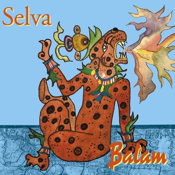 CD-Cover: Selva – Balam, Jaguar-Motiv nach Maya-Art